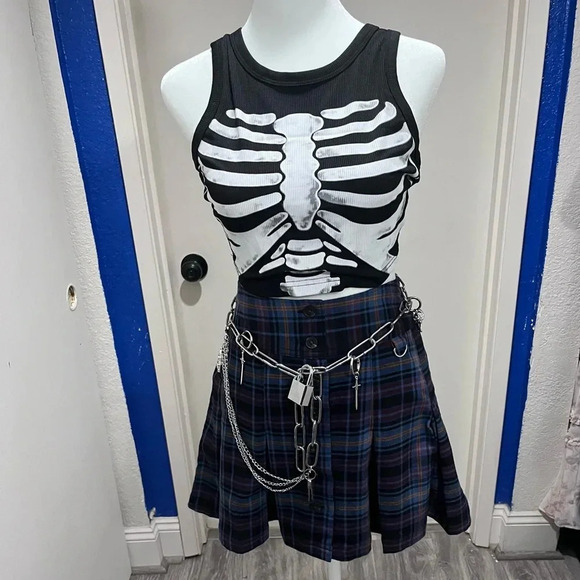 Gothic Stainless Steel Chain Belt & Necklace Collection - Picture 8 of 10